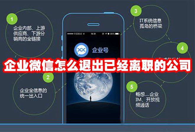 企业微信怎么退出已经离职的公司