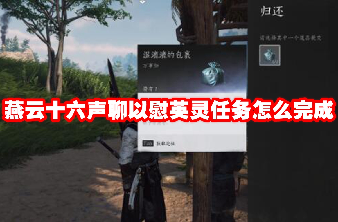 燕云十六声聊以慰英灵任务怎么完成