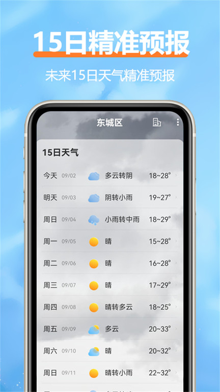 舒云天气软件截图