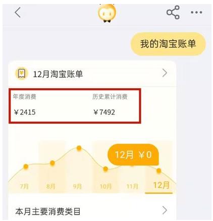 淘宝每月账单明细怎么看