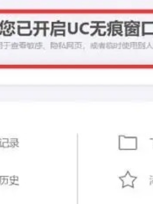 UC浏览器无痕模式怎么开启