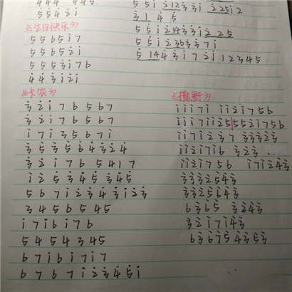 光遇潮鸣数字简谱是什么