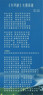 光遇潮鸣数字简谱是什么